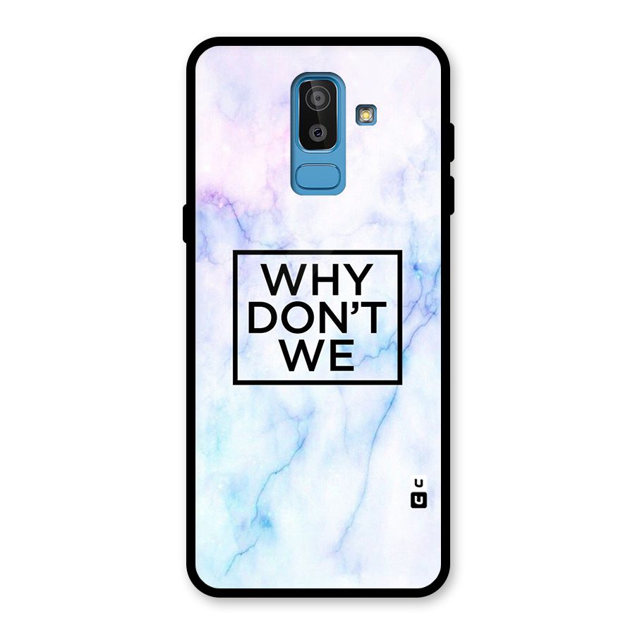 Why Dont We Glass Back Case for Galaxy J8
