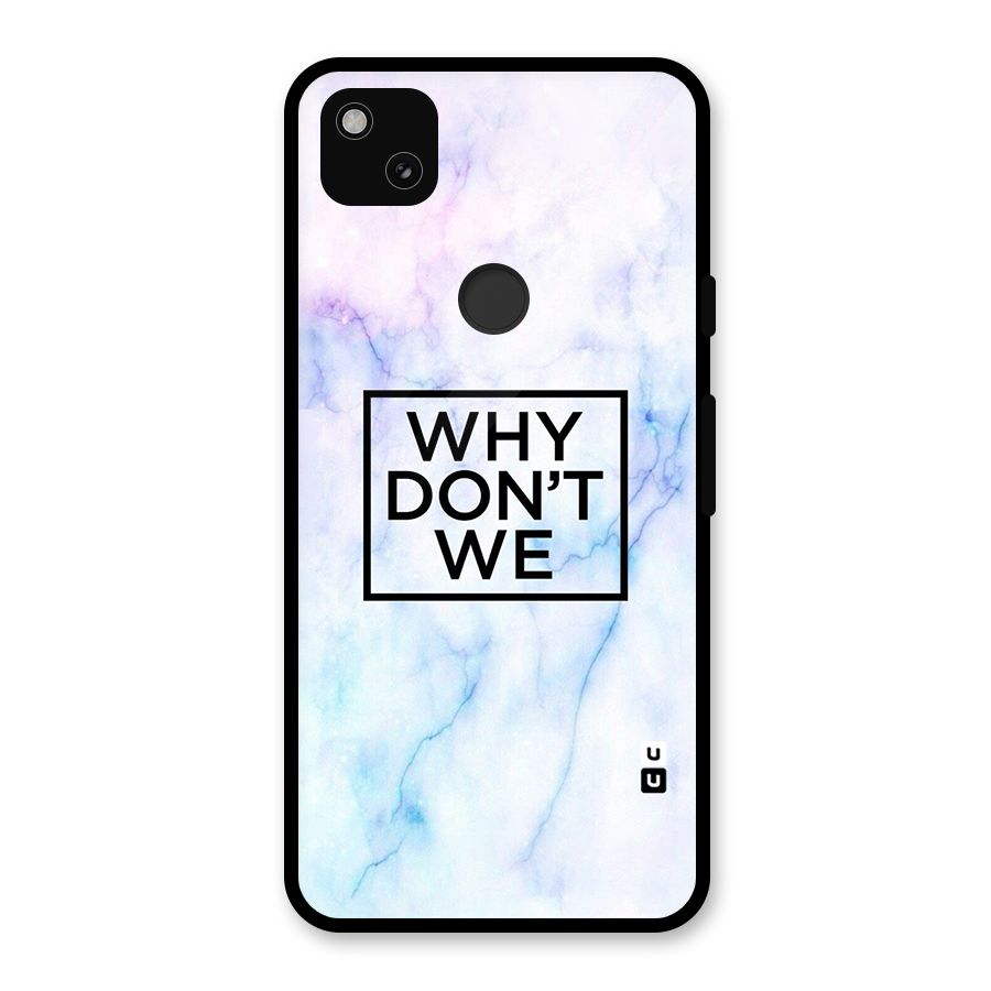 Why Dont We Glass Back Case for Google Pixel 4a