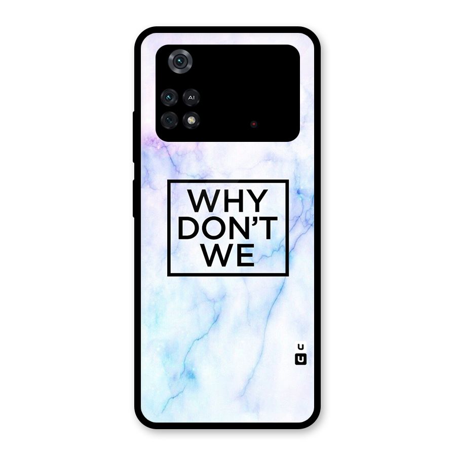 Why Dont We Glass Back Case for Poco M4 Pro 4G