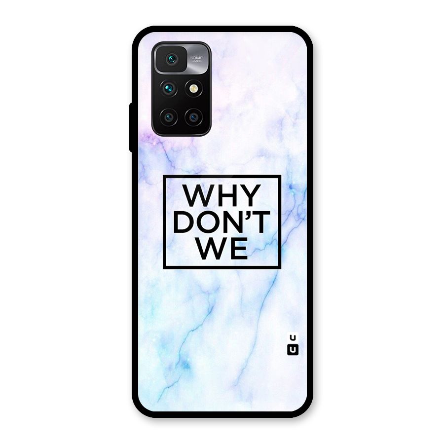 Why Dont We Glass Back Case for Redmi 10 Prime