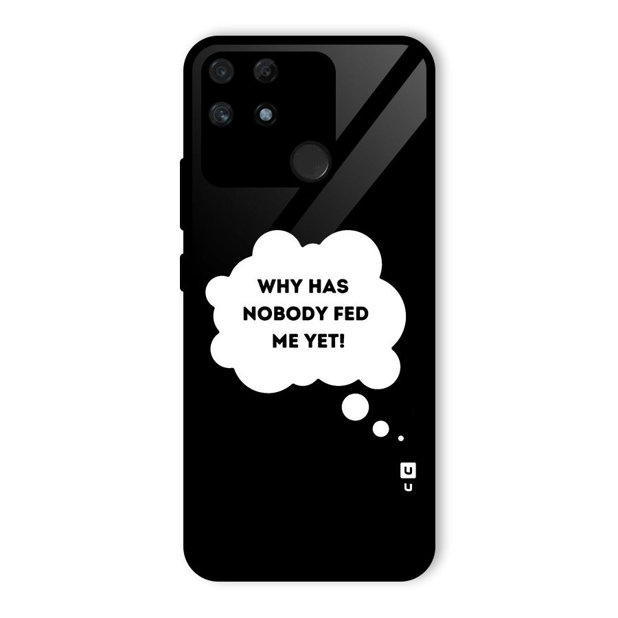 Why No Food Yet Glass Back Case for Realme Narzo 50A