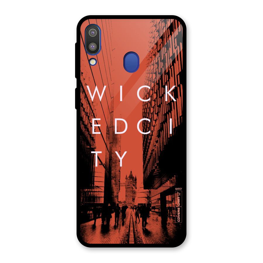 Wicked City Glass Back Case for Galaxy M20