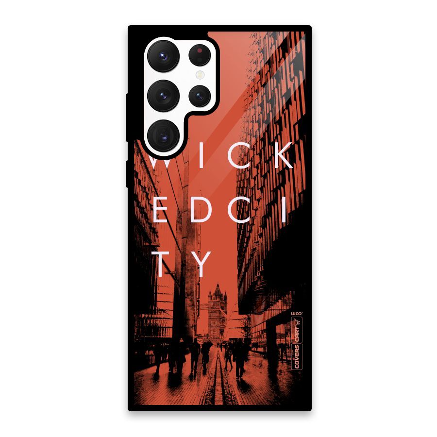 Wicked City Glass Back Case for Galaxy S22 Ultra 5G
