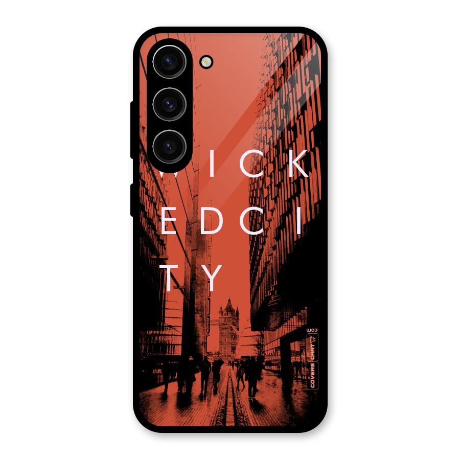 Wicked City Glass Back Case for Galaxy S23