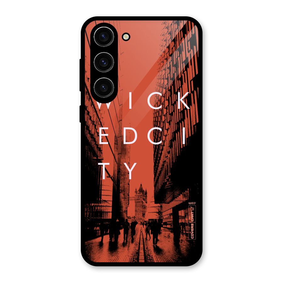 Wicked City Glass Back Case for Galaxy S23 Plus