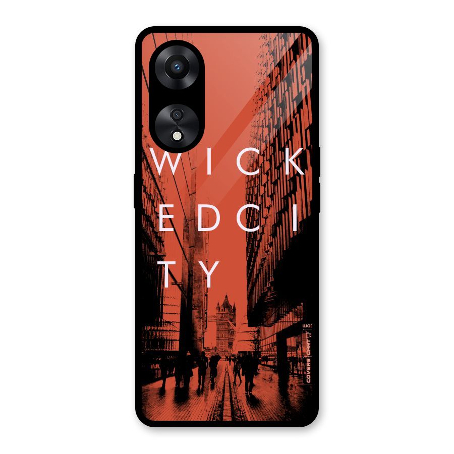 Wicked City Glass Back Case for Oppo A78
