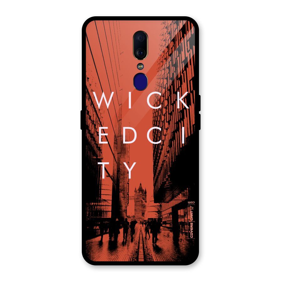 Wicked City Glass Back Case for Oppo F11