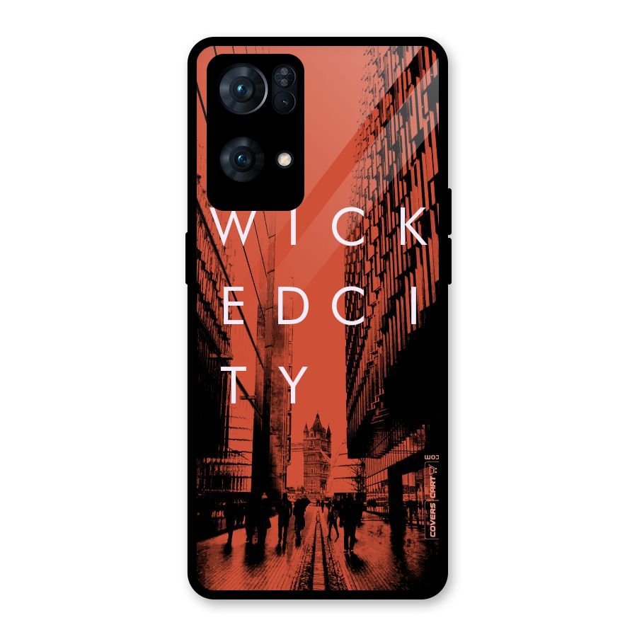 Wicked City Glass Back Case for Oppo Reno7 Pro 5G