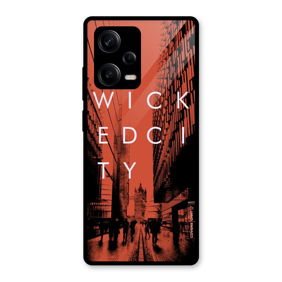 Wicked City Glass Back Case for Redmi Note 12 Pro