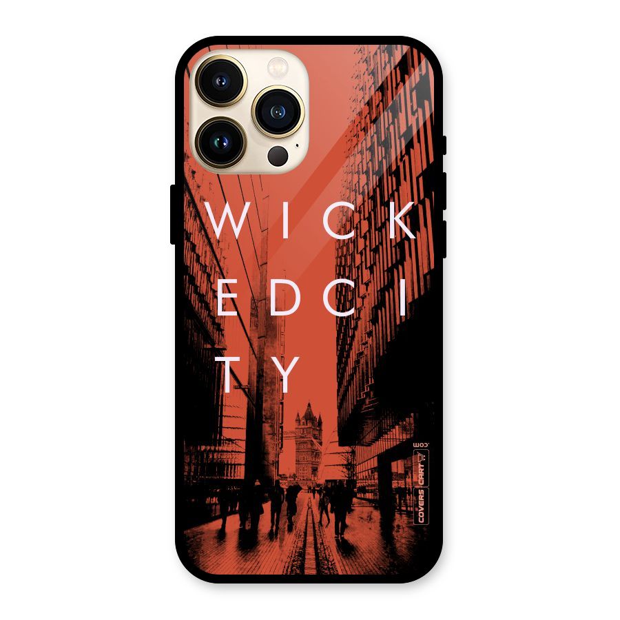 Wicked City Glass Back Case for iPhone 13 Pro Max