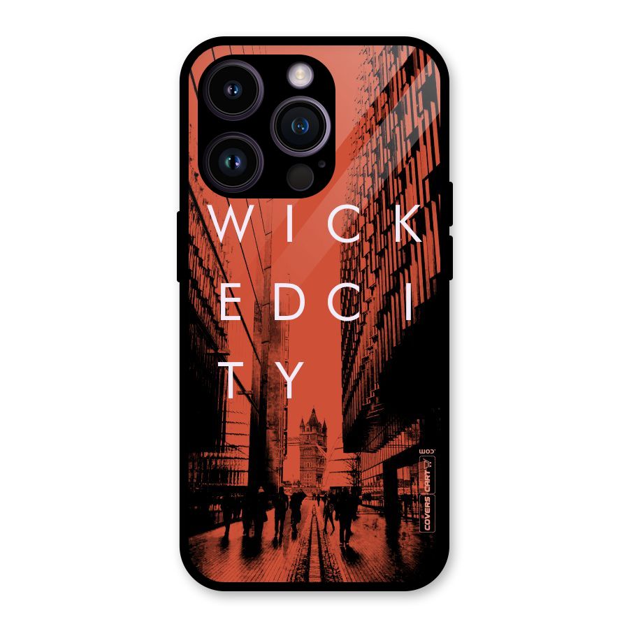 Wicked City Glass Back Case for iPhone 14 Pro