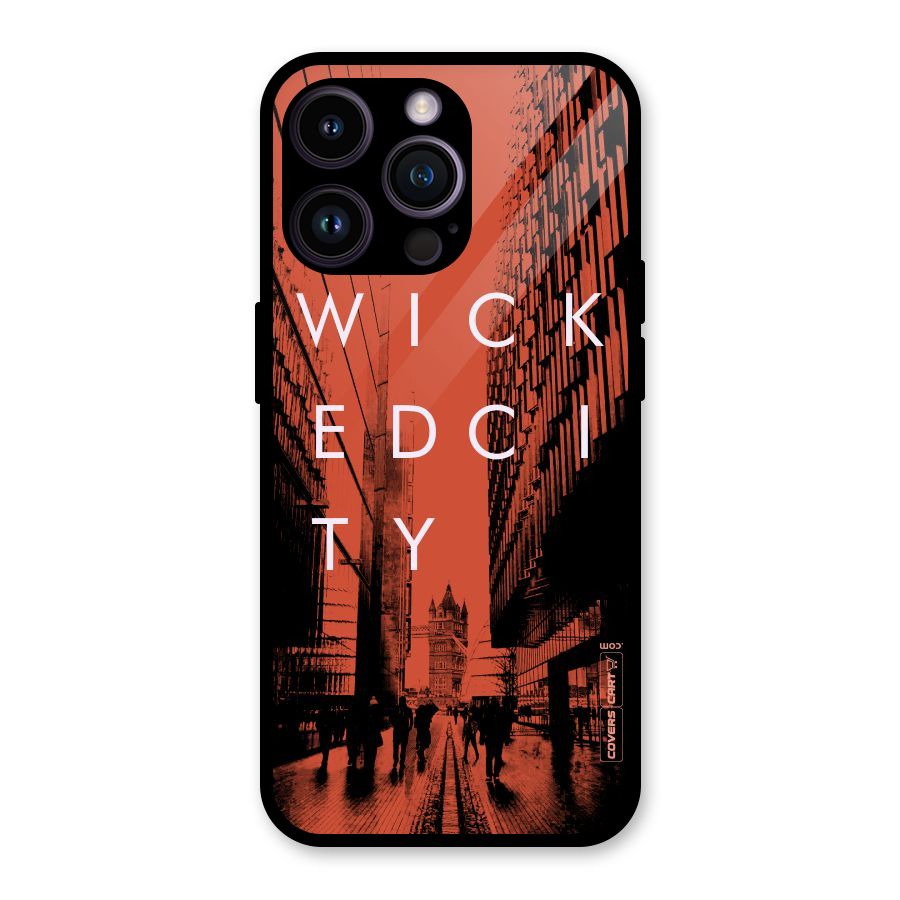 Wicked City Glass Back Case for iPhone 14 Pro Max