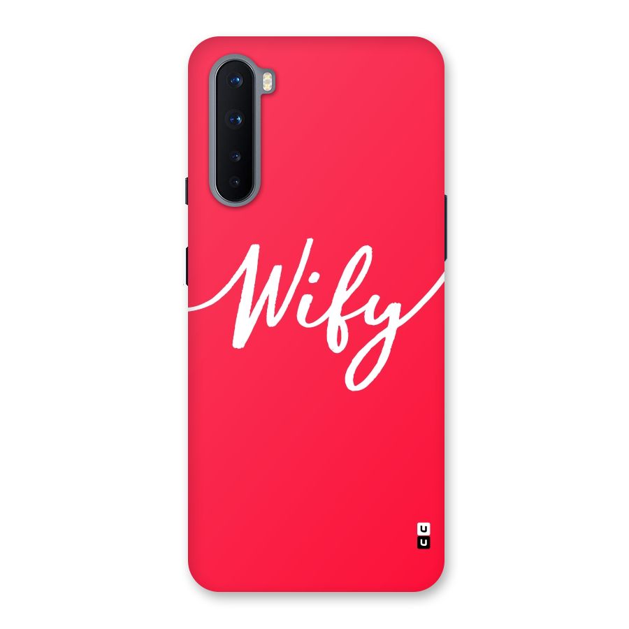 Wify Back Case for OnePlus Nord