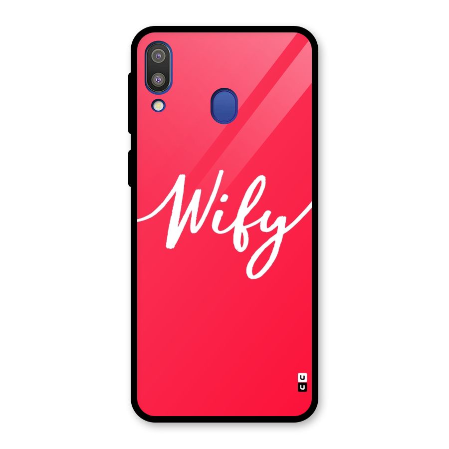 Wify Glass Back Case for Galaxy M20