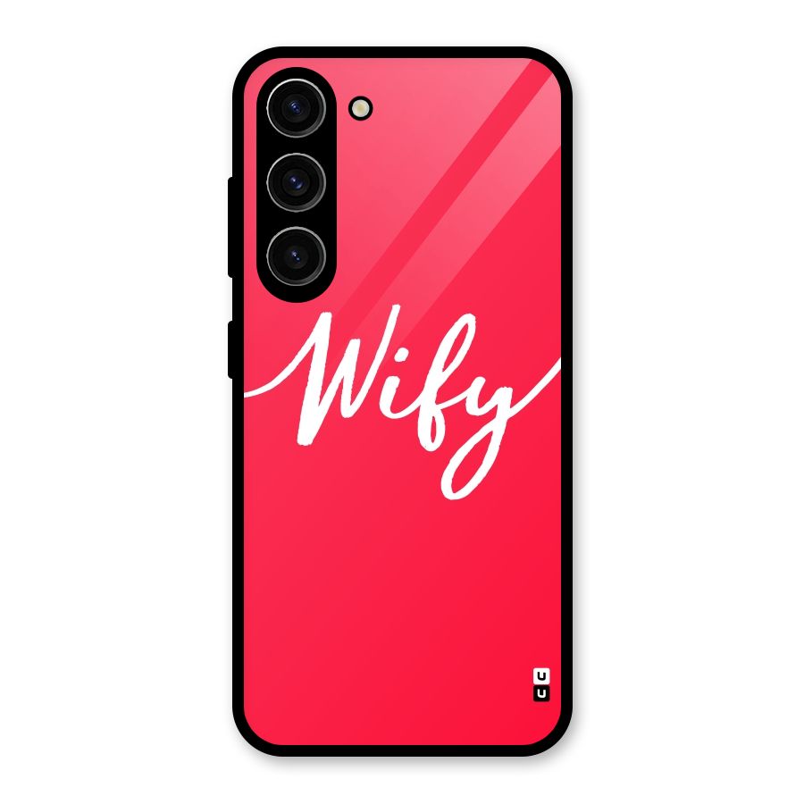 Wify Glass Back Case for Galaxy S23