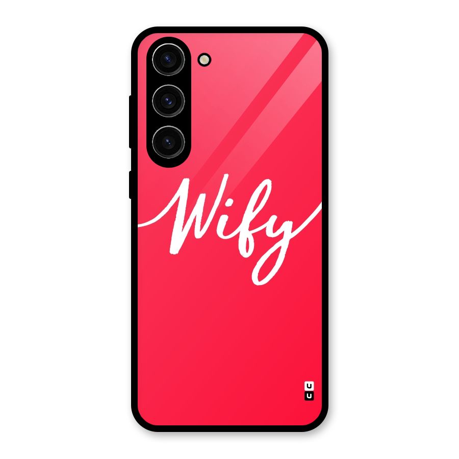 Wify Glass Back Case for Galaxy S23 Plus