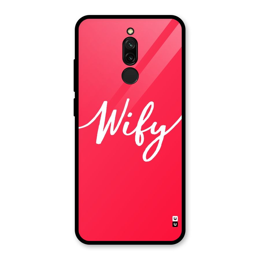 Wify Glass Back Case for Redmi 8