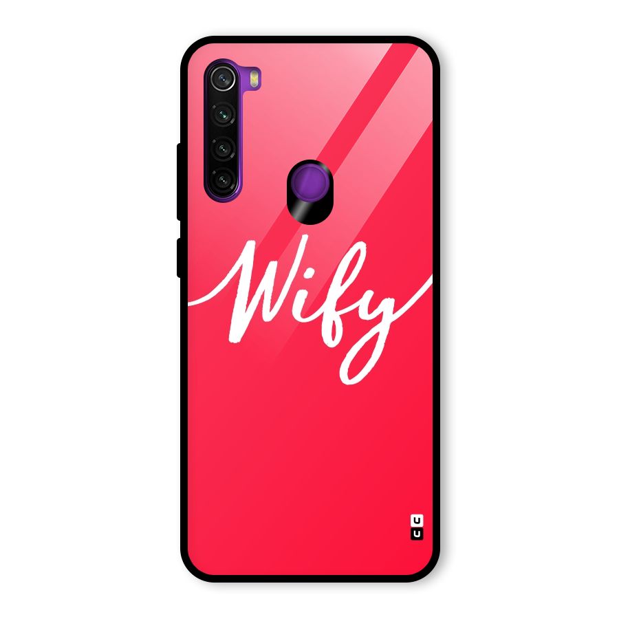 Wify Glass Back Case for Redmi Note 8