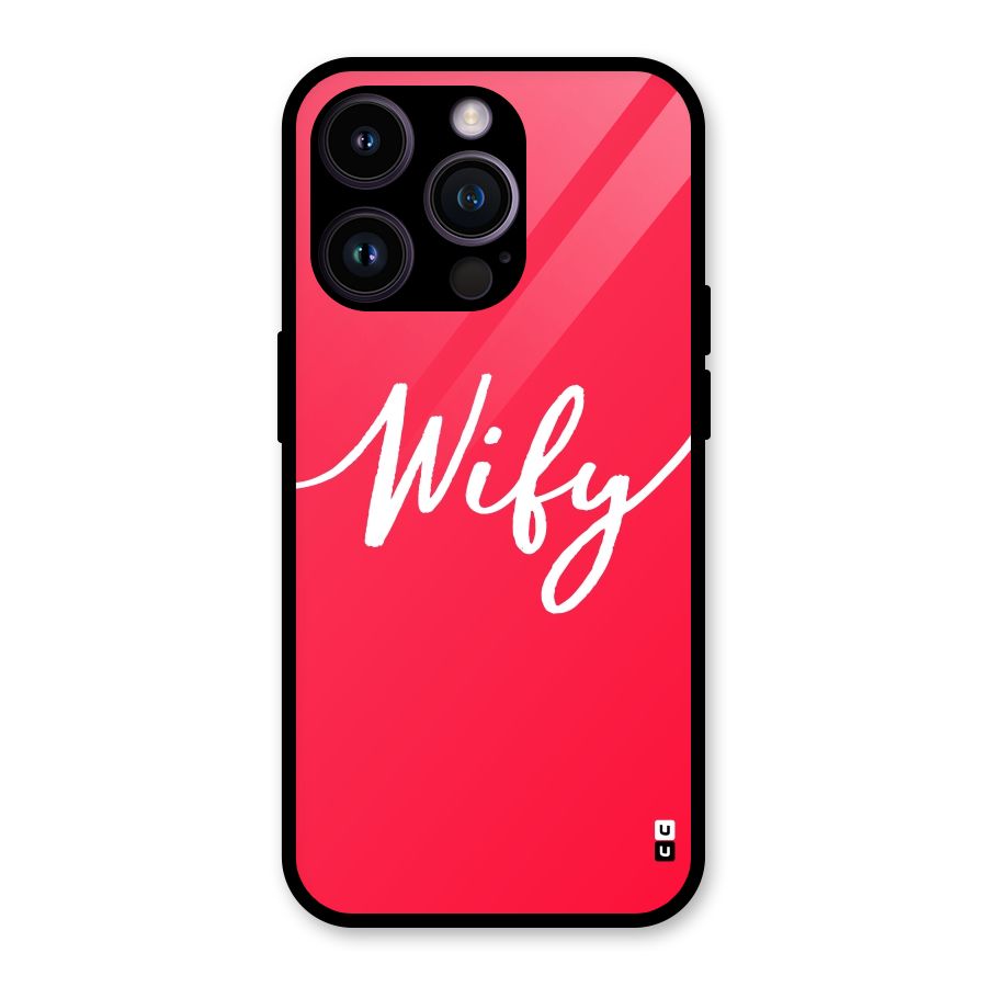 Wify Glass Back Case for iPhone 14 Pro