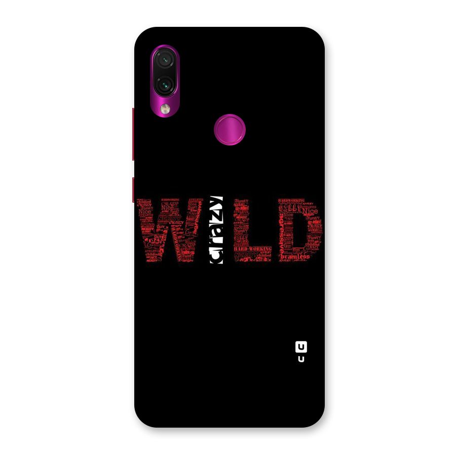 Wild Crazy Back Case for Redmi Note 7 Pro