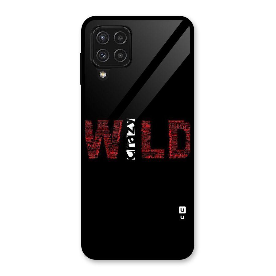 Wild Crazy Glass Back Case for Galaxy A22 4G