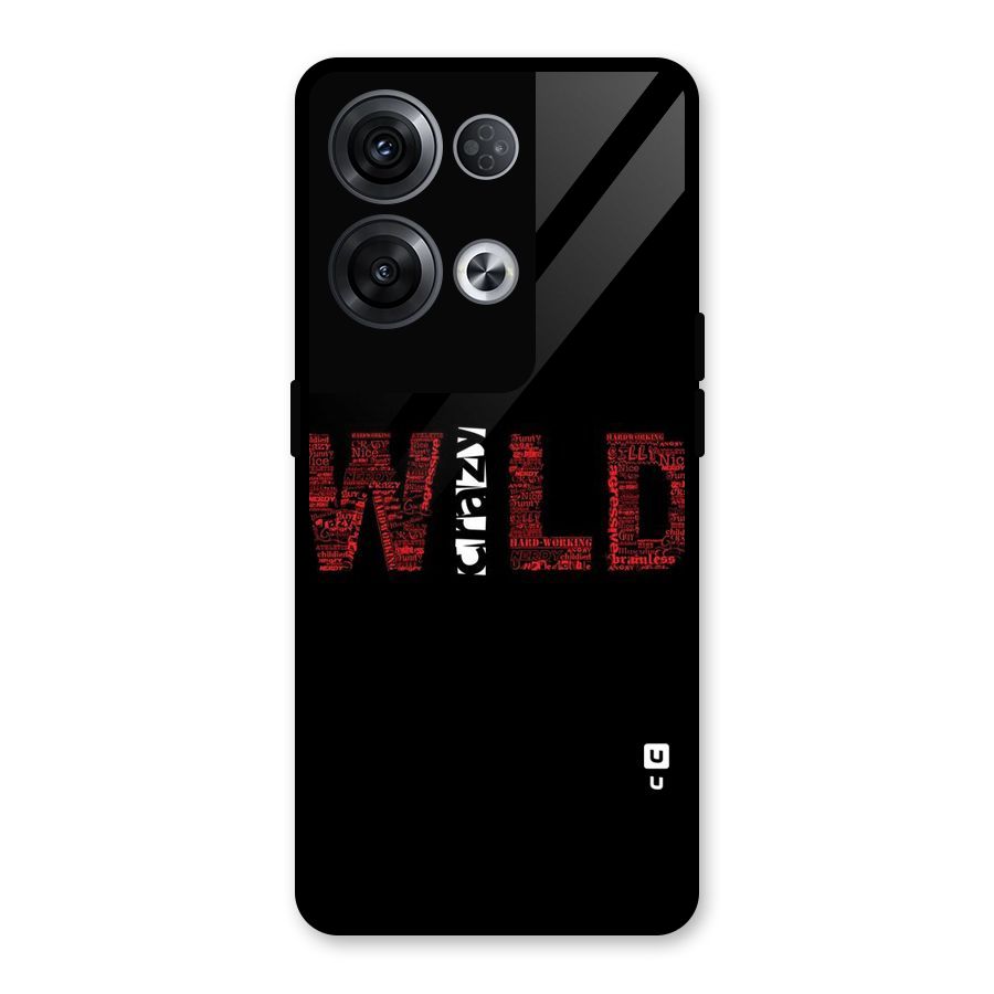Wild Crazy Glass Back Case for Oppo Reno8 Pro 5G
