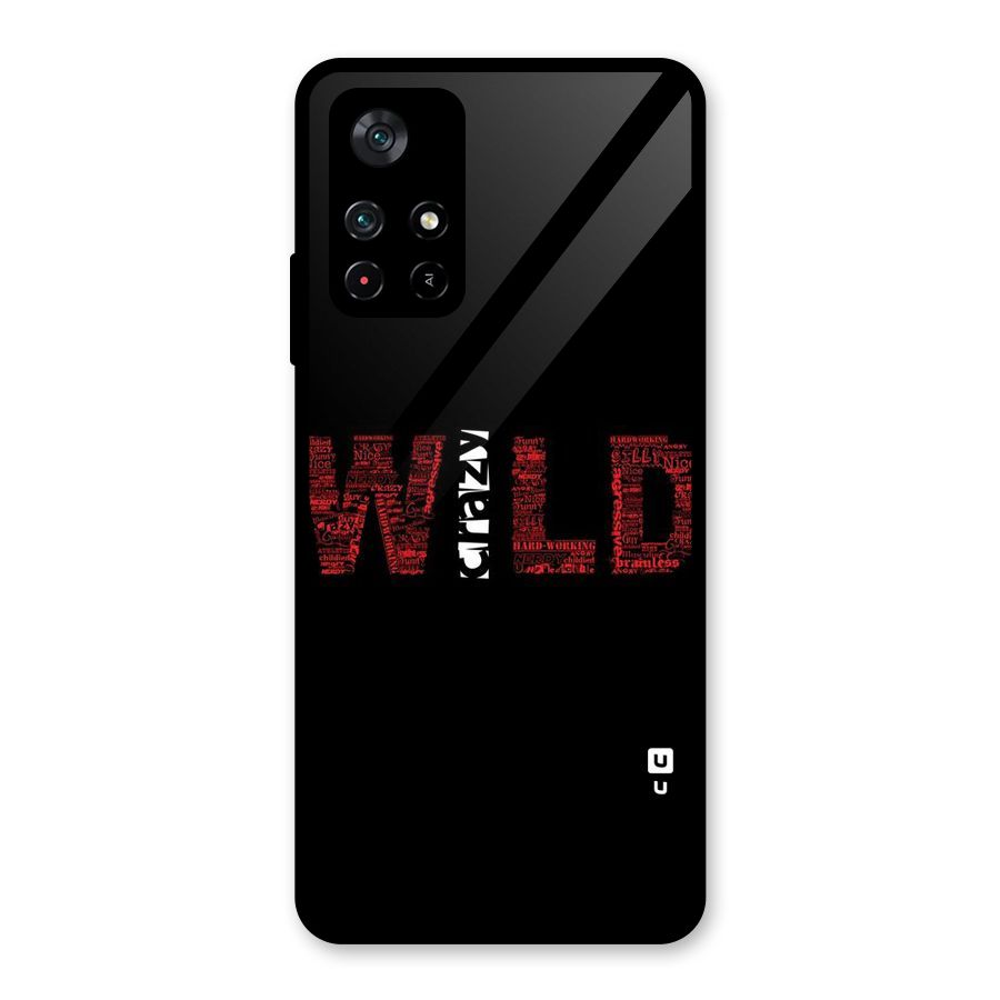 Wild Crazy Glass Back Case for Poco M4 Pro 5G
