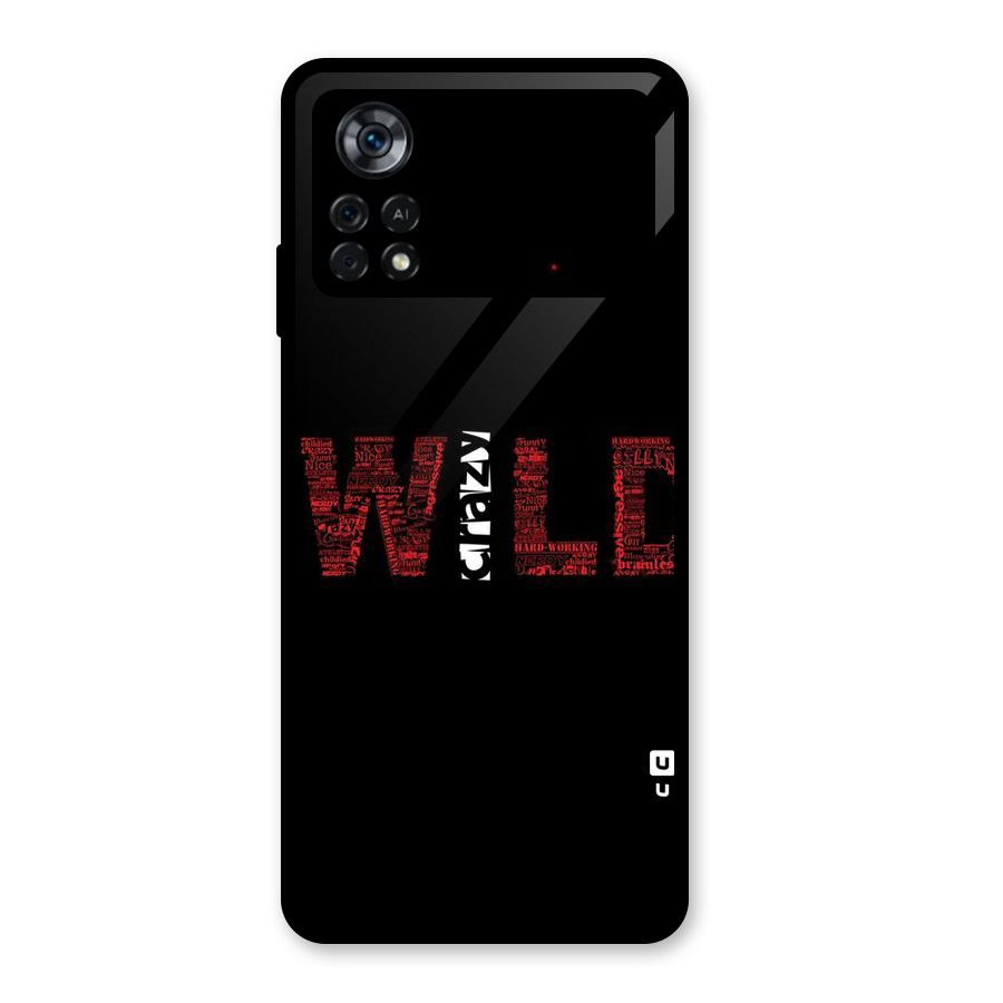 Wild Crazy Glass Back Case for Poco X4 Pro 5G