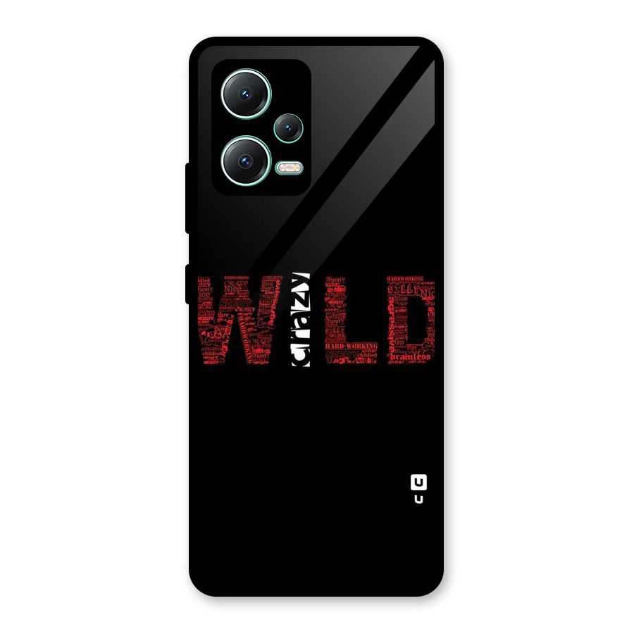 Wild Crazy Glass Back Case for Redmi Note 12 5G