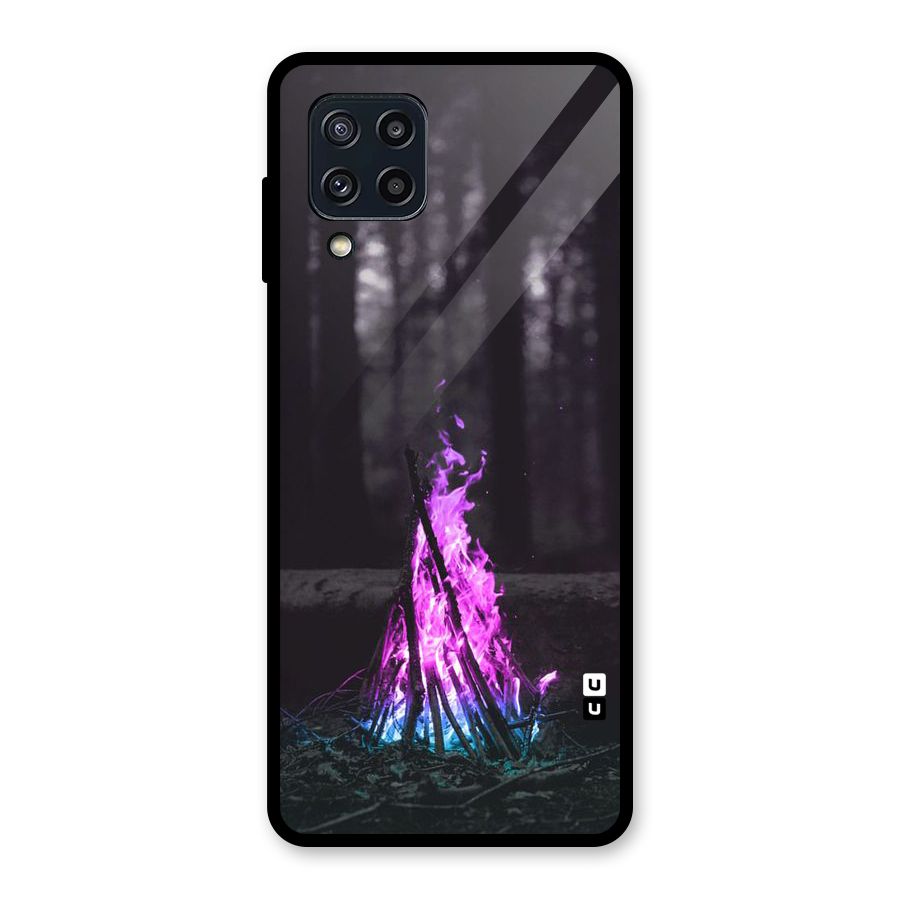Wild Fire Glass Back Case for Galaxy M32