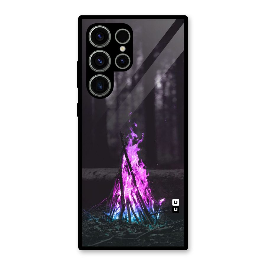 Wild Fire Glass Back Case for Galaxy S23 Ultra
