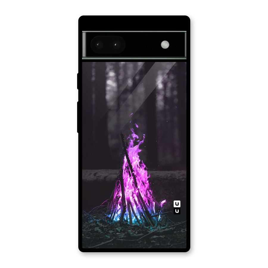 Wild Fire Glass Back Case for Google Pixel 6a