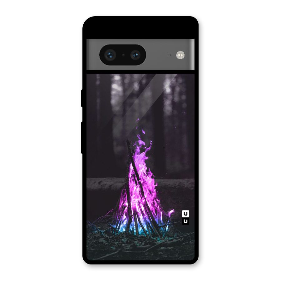Wild Fire Glass Back Case for Google Pixel 7