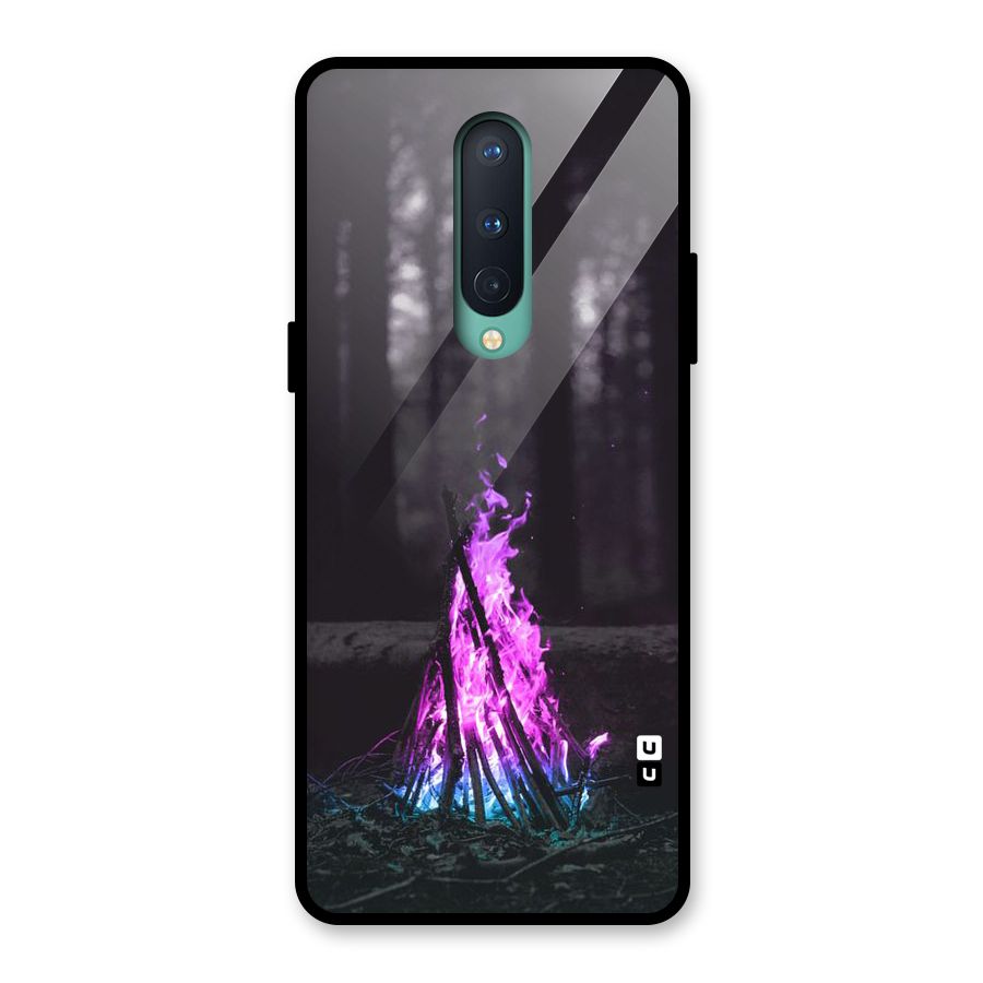 Wild Fire Glass Back Case for OnePlus 8