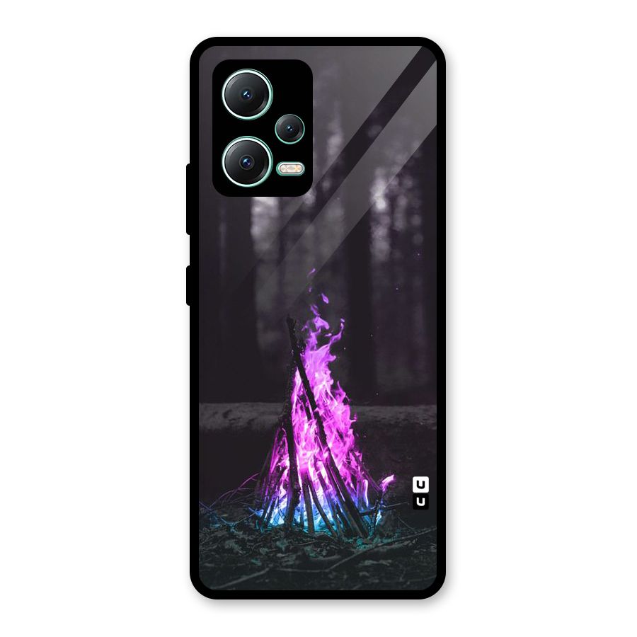 Wild Fire Glass Back Case for Redmi Note 12 5G