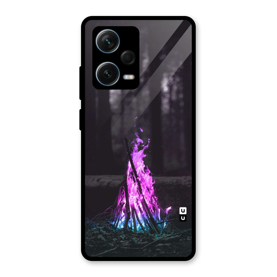 Wild Fire Glass Back Case for Redmi Note 12 Pro Plus 5G
