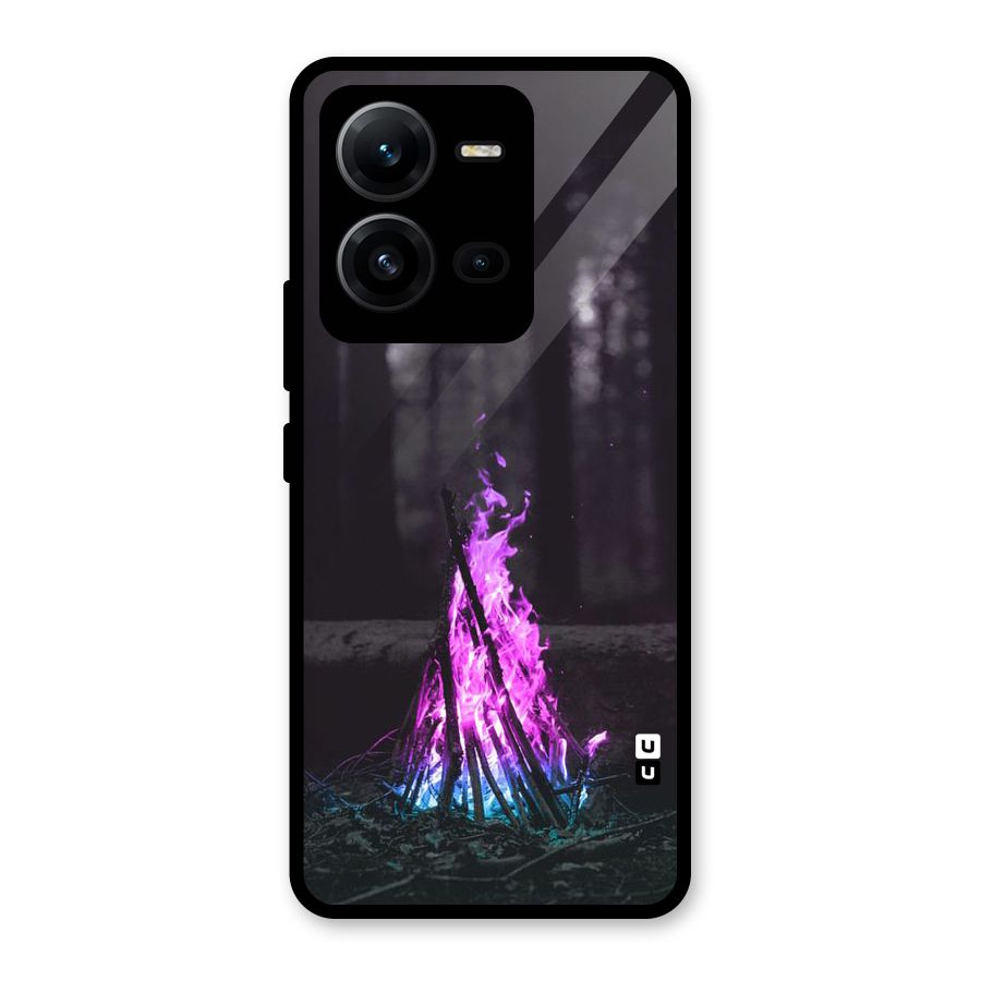 Wild Fire Glass Back Case for Vivo V25