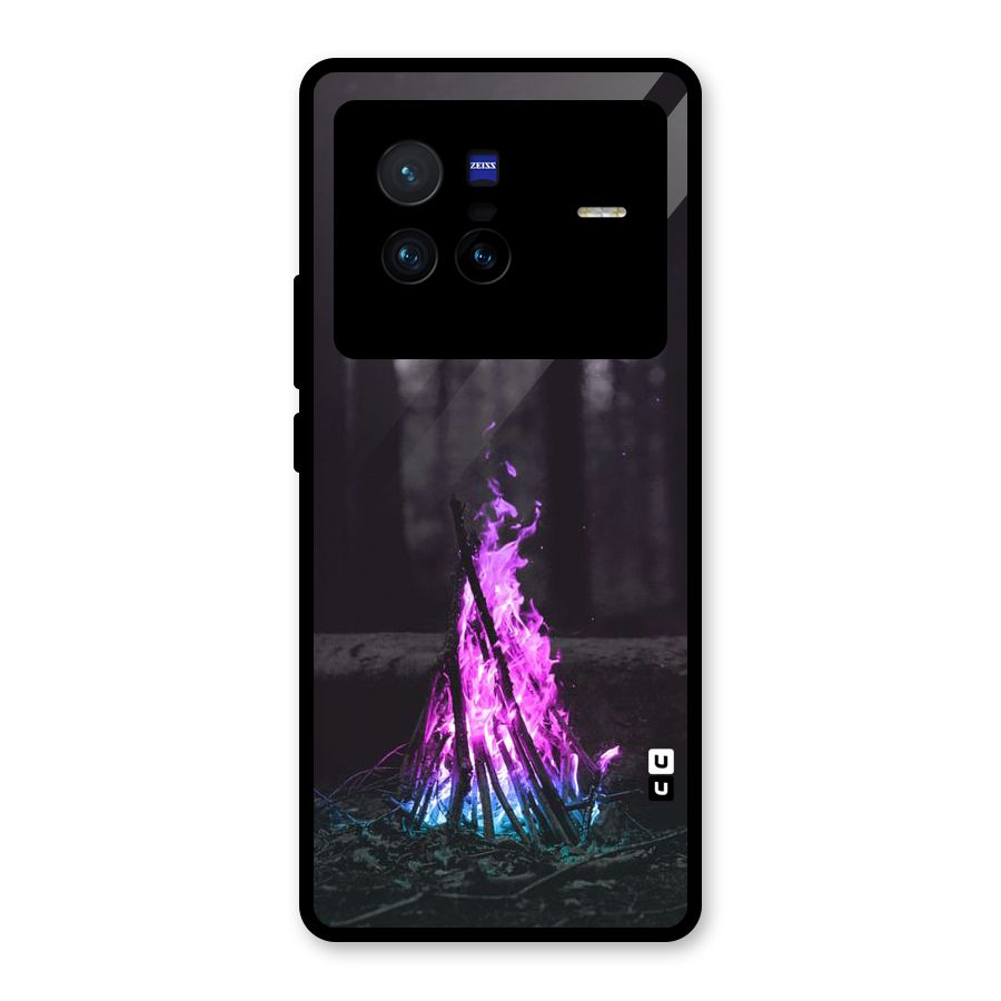 Wild Fire Glass Back Case for Vivo X80