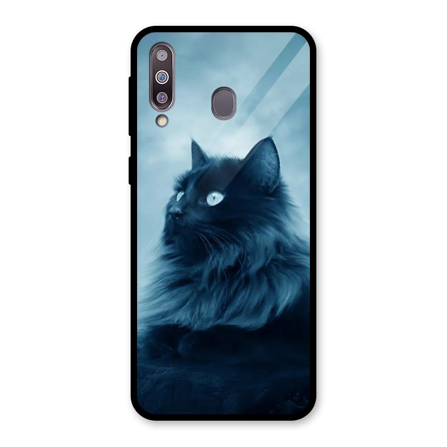 Wild Forest Cat Glass Back Case for Galaxy M30