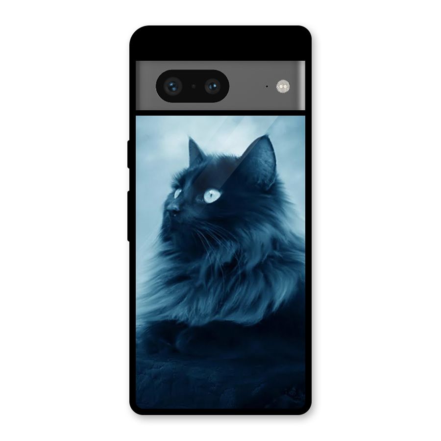 Wild Forest Cat Glass Back Case for Google Pixel 7