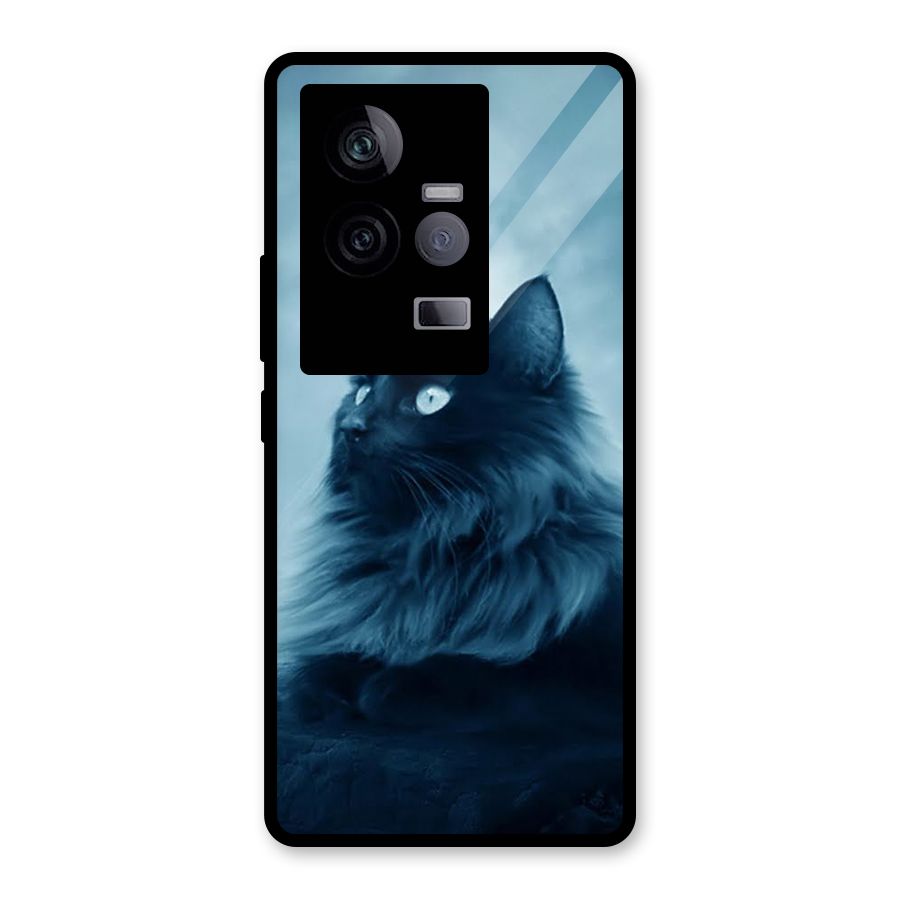 Wild Forest Cat Glass Back Case for Vivo iQOO 11 5G
