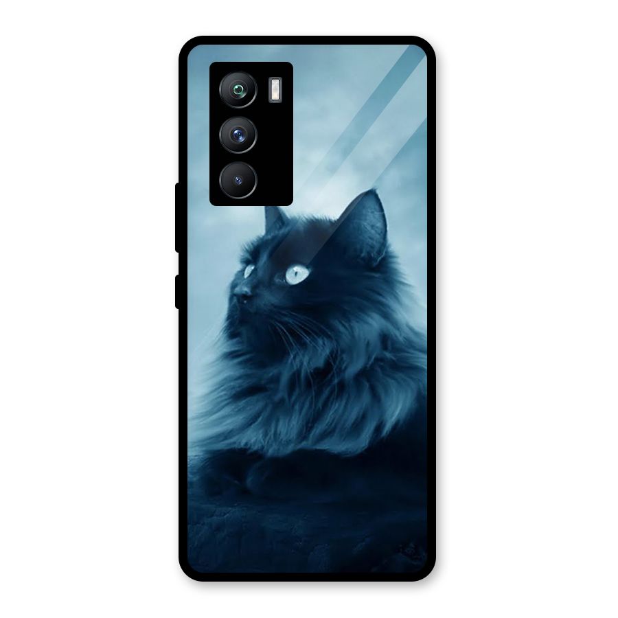 Wild Forest Cat Glass Back Case for Vivo iQOO 9 SE