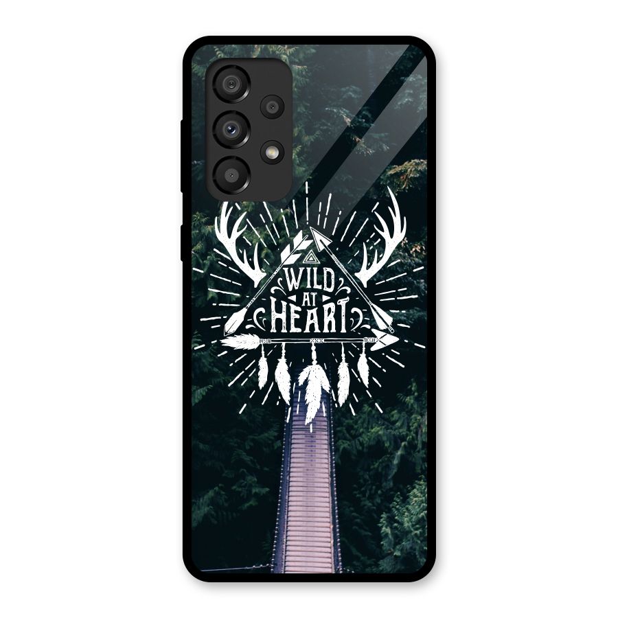 Wild Heart Glass Back Case for Galaxy A33 5G