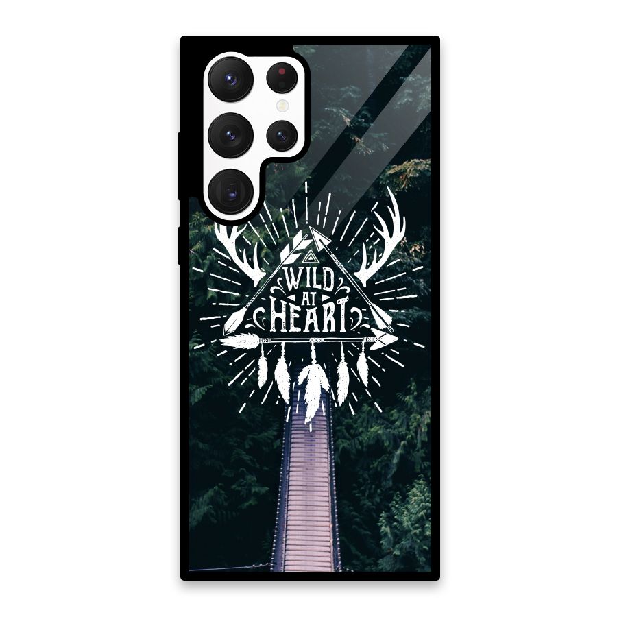 Wild Heart Glass Back Case for Galaxy S22 Ultra 5G