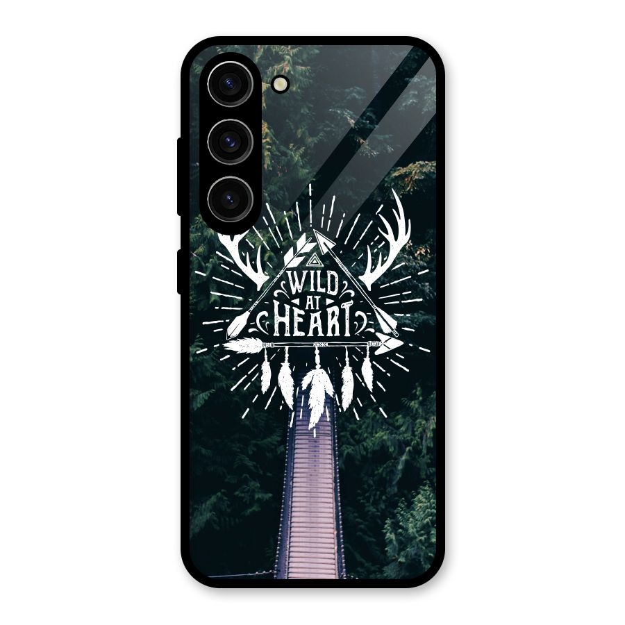 Wild Heart Glass Back Case for Galaxy S23