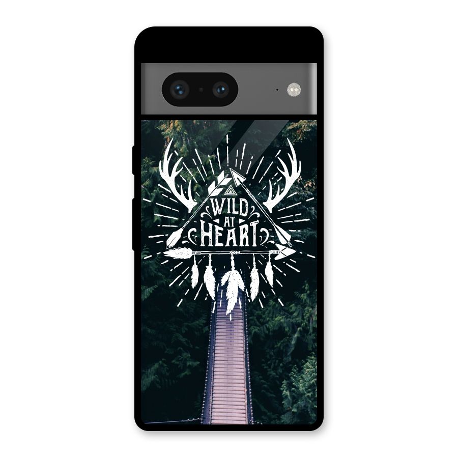 Wild Heart Glass Back Case for Google Pixel 7