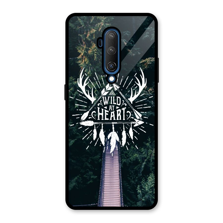 Wild Heart Glass Back Case for OnePlus 7T Pro