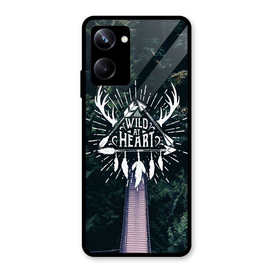 Wild Heart Glass Back Case for Realme 10 Pro