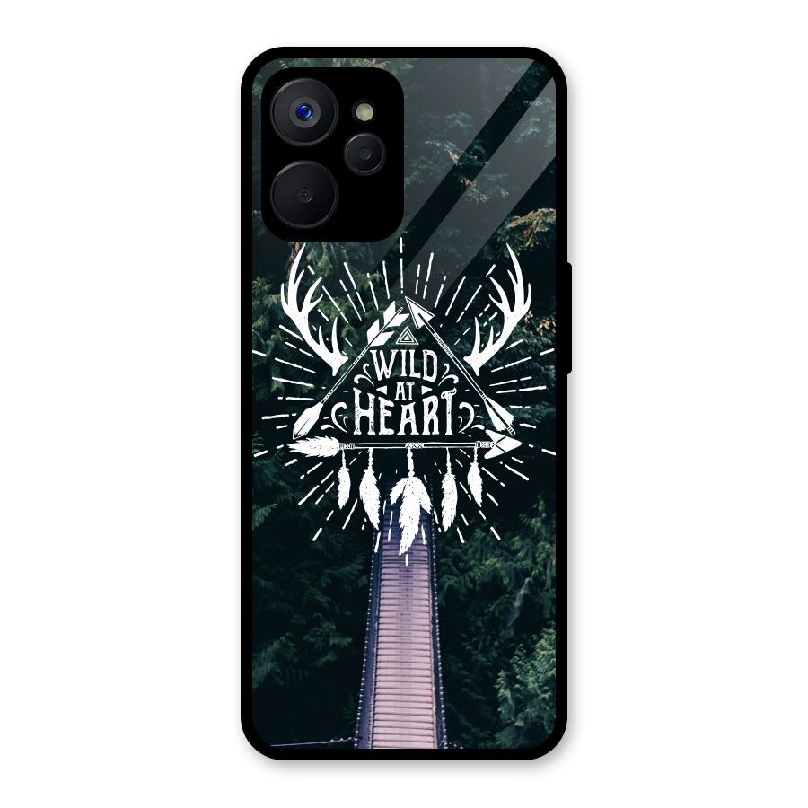 Wild Heart Glass Back Case for Realme 9i 5G
