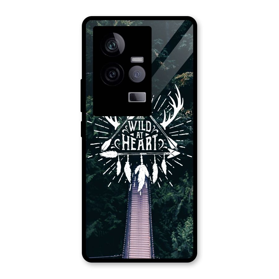 Wild Heart Glass Back Case for Vivo iQOO 11 5G